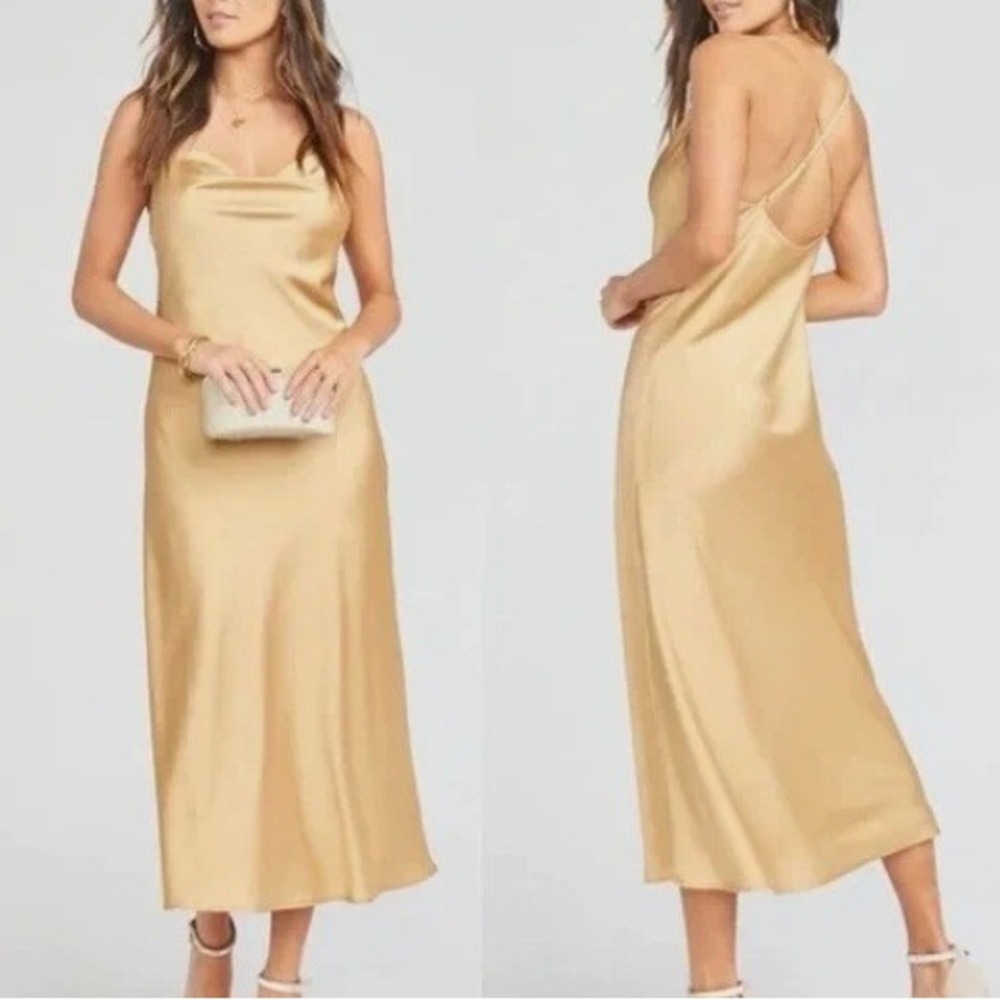 NWT Show Me Your Mumu Verona Cowl Midi Slip Dress